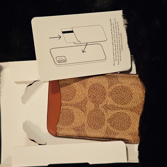 Coach Tan Leather MagSafe Wallet - Picture 5 of 6